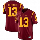 USC Trojans 13 Kevon Seymour Red College Football Jersey Dzhi,baseball caps,new era cap wholesale,wholesale hats